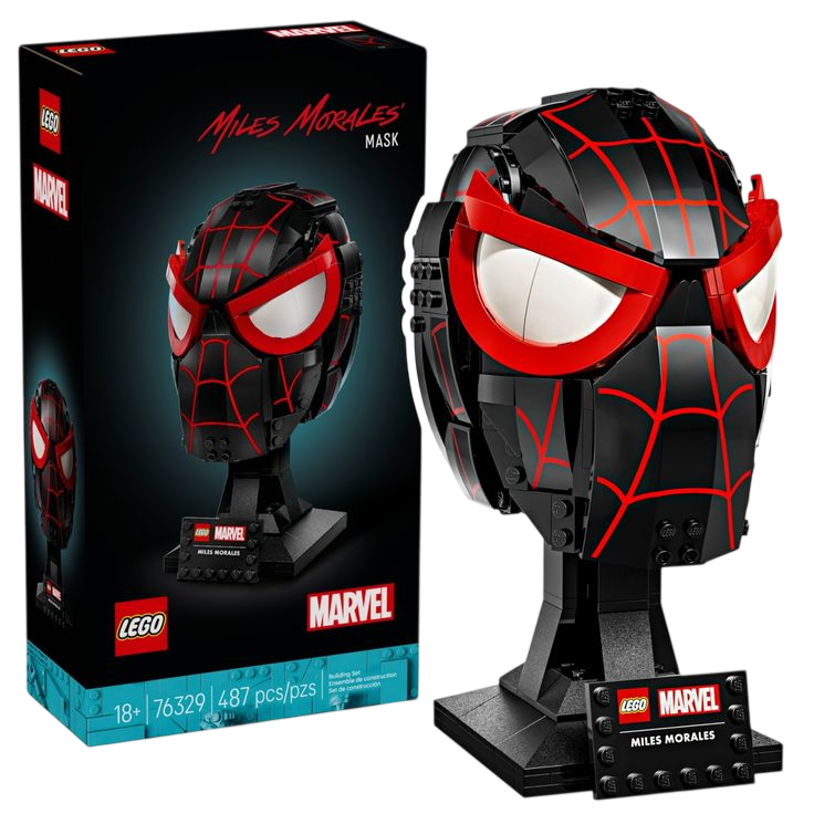 Miles Morales Lego Mask Set